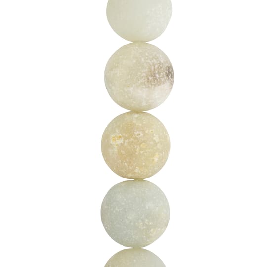 Matte Amazonite Round Beads by Bead Landing™